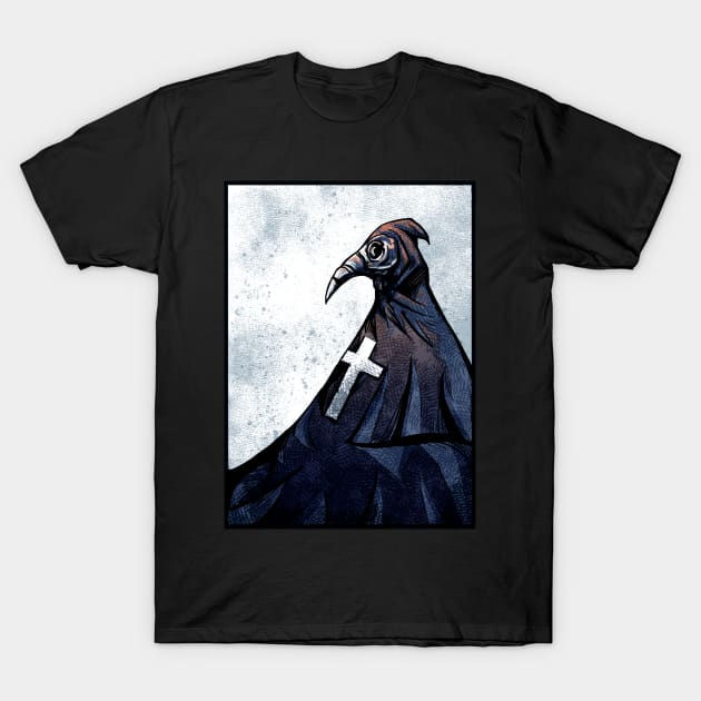 Plague Doctor T-Shirt by santenebra